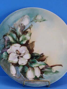 Vtg MC Handpainted Magnolia Plate for the President of Aglaia 1956-1957 9.5"